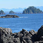 Barkley Sound And The Broken Island Group Ucluelet Bc Art Print