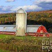 Barn On The River Rd. Art Print