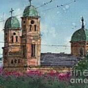 Basillica Of The Immaculate Conception In Natchitoches Art Print