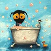 Bathtime Bubbles Art Print