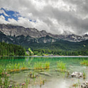 Beautiful Lake View To Eibsee And Art Print