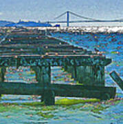 Berkeley Marina Pier Study 2 Art Print