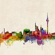 Berlin City Skyline Art Print