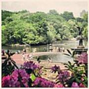 Bethesda Terrace And Fountain Art Print