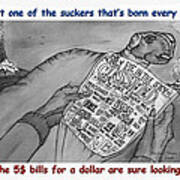 Beware Of Money Scams Poster Art Print