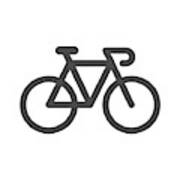 Bicycle Icon Art Print