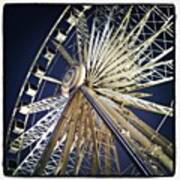 #bigwheel #ferriswheel #nightshot Art Print