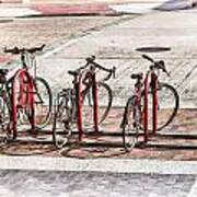 Bikes Art Print