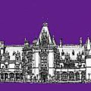 Biltmore Stately Home In Purple Art Print