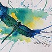 Blue Dragonfly Art Print