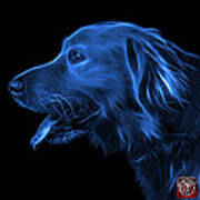 Blue Golden Retriever - 4047 F Art Print