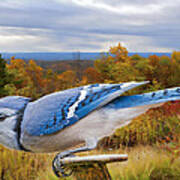 Blue Jay Ready For Take-off Art Print