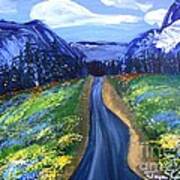 Blue Mountain Passage Art Print