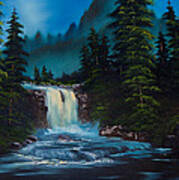 Mountain Falls Art Print