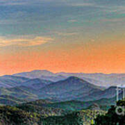 Blue Ridge Parkway - Chimney Rock Over Look - Buena Vista Va Art Print