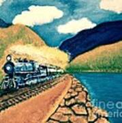 Blue Train Art Print