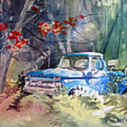 Blue Truck Art Print