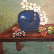 Blue Vase Art Print