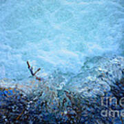 Blue Waterfall Art Print