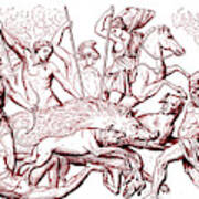 Boar Hunting In Ancient Greece Art Print