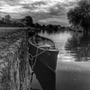 Boat At The Lock Art Print