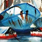 Boat Hulls - Original Sold Art Print