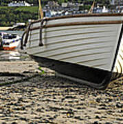 Boat On The Beach - St Ives Harbour Art Print