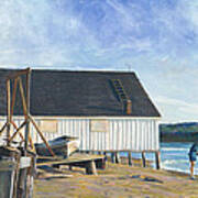 Boathouse At Lisabuela Beach Art Print