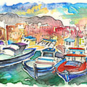 Boats In Porticello 01 Art Print