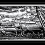 Boats Out Of Water Art Print
