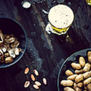 Boiled Peanuts And Beer Art Print