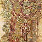 Book Of Kells. 8th-9th C. Chapter Art Print