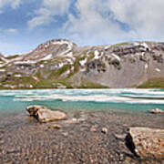 Boulders In Upper Ice Lake Art Print