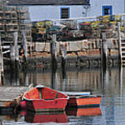 Bradley Wharf Dinghies Art Print