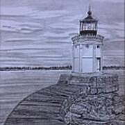 Breakwater Bug Lighthouse Art Print