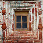 Brick Wall Window At Kirillo-belozersky Art Print