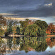 Bridge In The Park Art Print