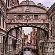 Bridge Of Sighs In Venice Art Print