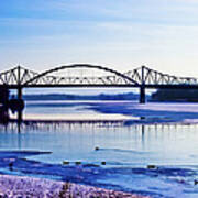 Bridges Over The Mississippi Art Print