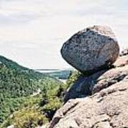 Bubble Rock Acadia National Park Maine Art Print