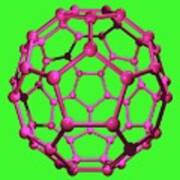Buckminsterfullerene Molecule Art Print