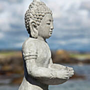 Buddha Figurine In The Nature Art Print