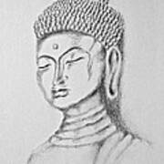 Buddha Study Art Print