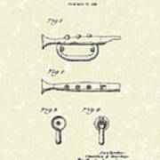 Bugle 1939 Patent Art Art Print