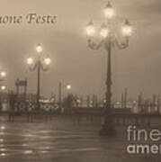 Buone Feste With Venice Lights Art Print