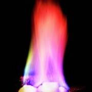 Burning Methane Hydrate Art Print