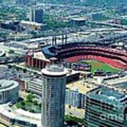 Busch Stadium From The Top Of The Arch Art Print