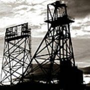 Butte Montana Headframe Art Print