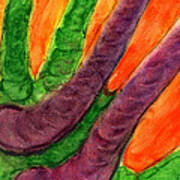 Cabbage Kale Hand Art Print