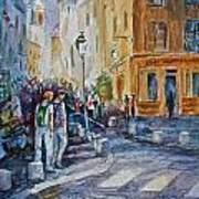 Cafe Montmartre Art Print